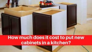 How much does it cost to put new cabinets in a kitchen