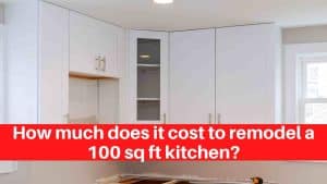 How much does it cost to remodel a 100 sq ft kitchen