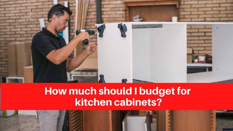 How much should I budget for kitchen cabinets