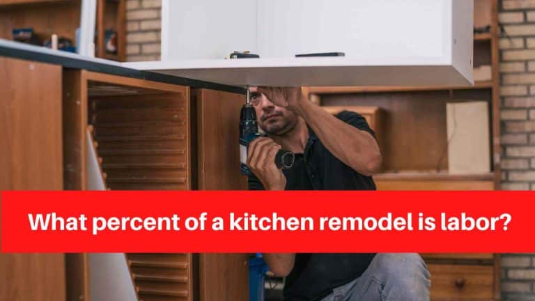 What percent of a kitchen remodel is labor